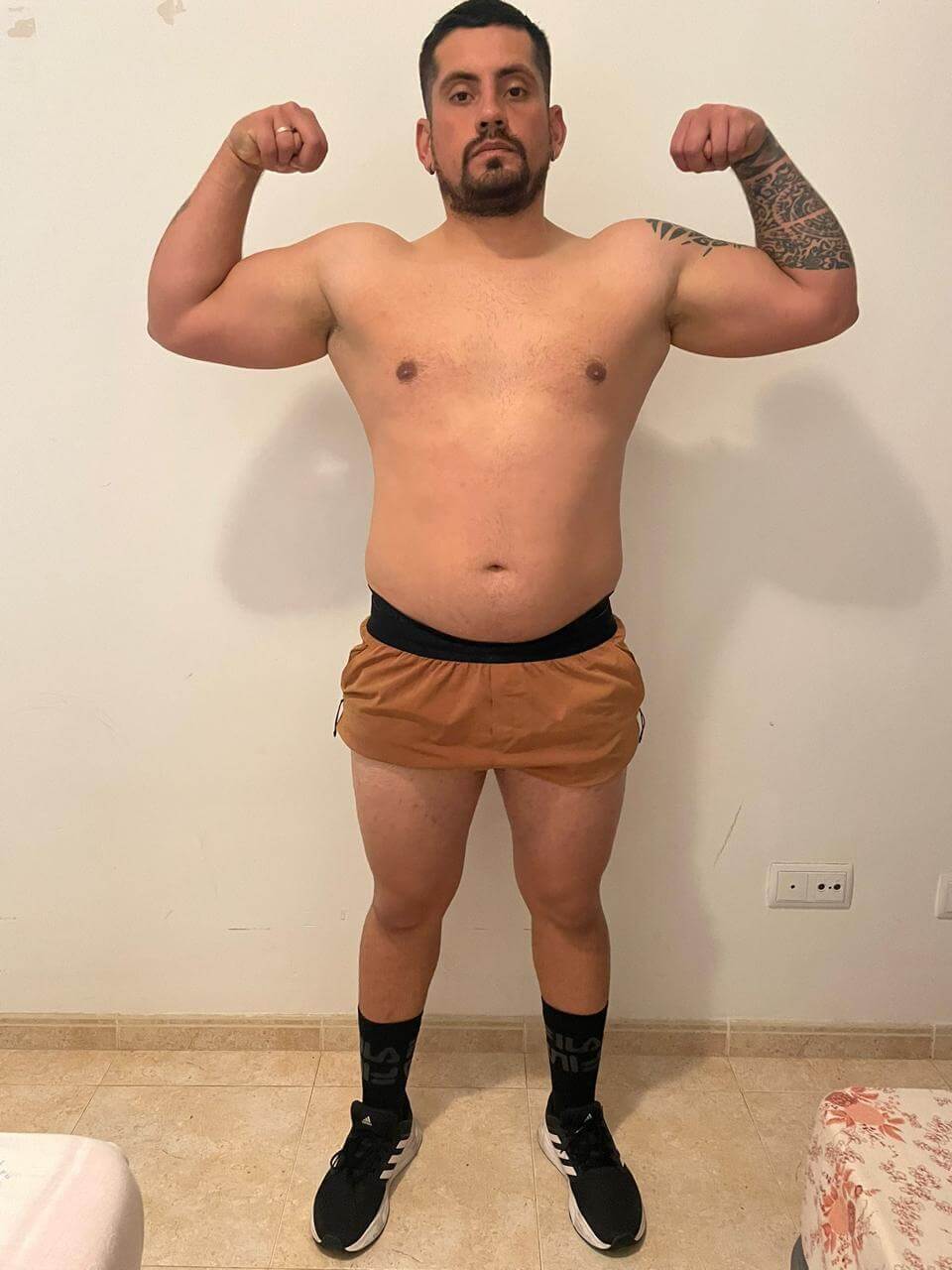 Antes de la transformación con Al Fallo Nutrition — caso 3